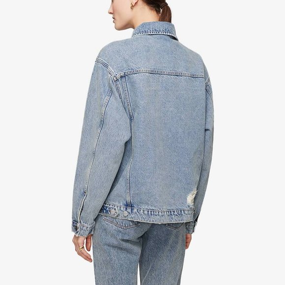 NWT Anine Bing RORY JACKET IN VINTAGE BLUE - Picture 11 of 14